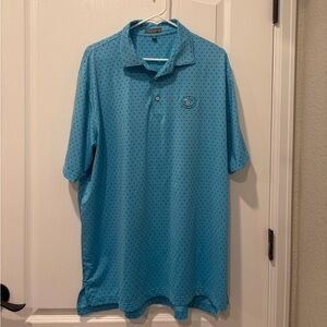 Peter Millar Aqua Blue shark finn pattern